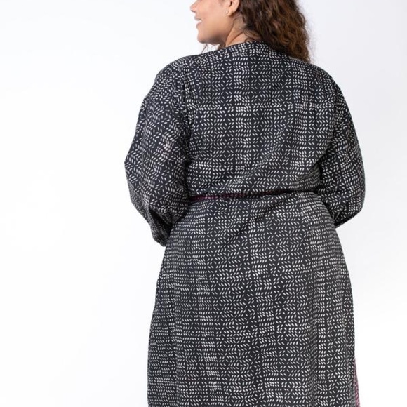 Malika Wrap Dress, Foliage Print - Picture 6 of 6